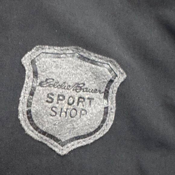 Eddie Bauer Black Puffer Jacket Men’s M Quilted Down Hybrid Outdoor Streetwear - Picture 8 of 12